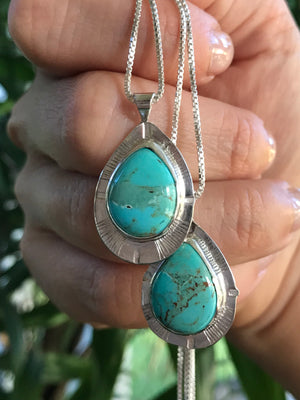 Mohave Turquoise Drop Necklace