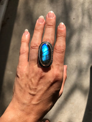 Labradorite Divine Duality Portal Ring