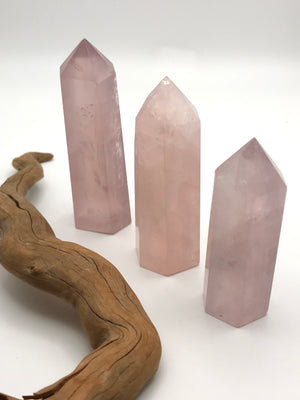 Rose Quartz Crystal Tower