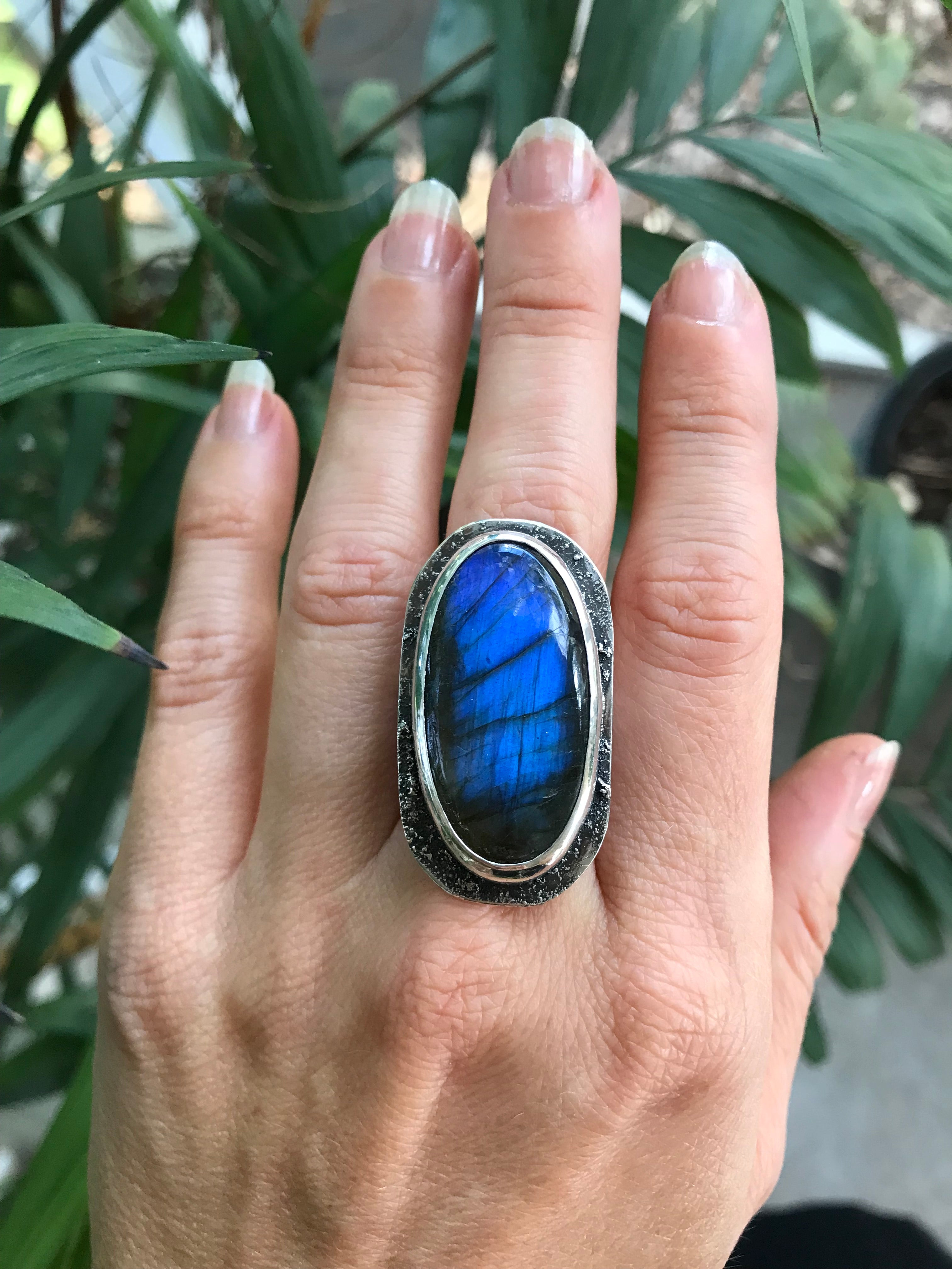 Labradorite Divine Duality Portal Ring