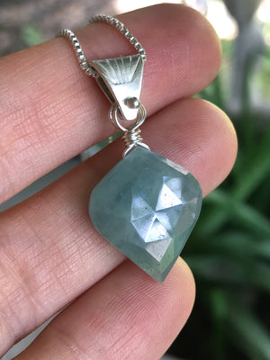 Aquamarine Sea Drop Necklace