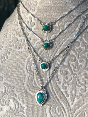 Turquoise Radiant Burst Necklace