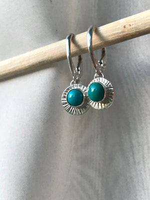 Turquoise Radiant Burst Earrings