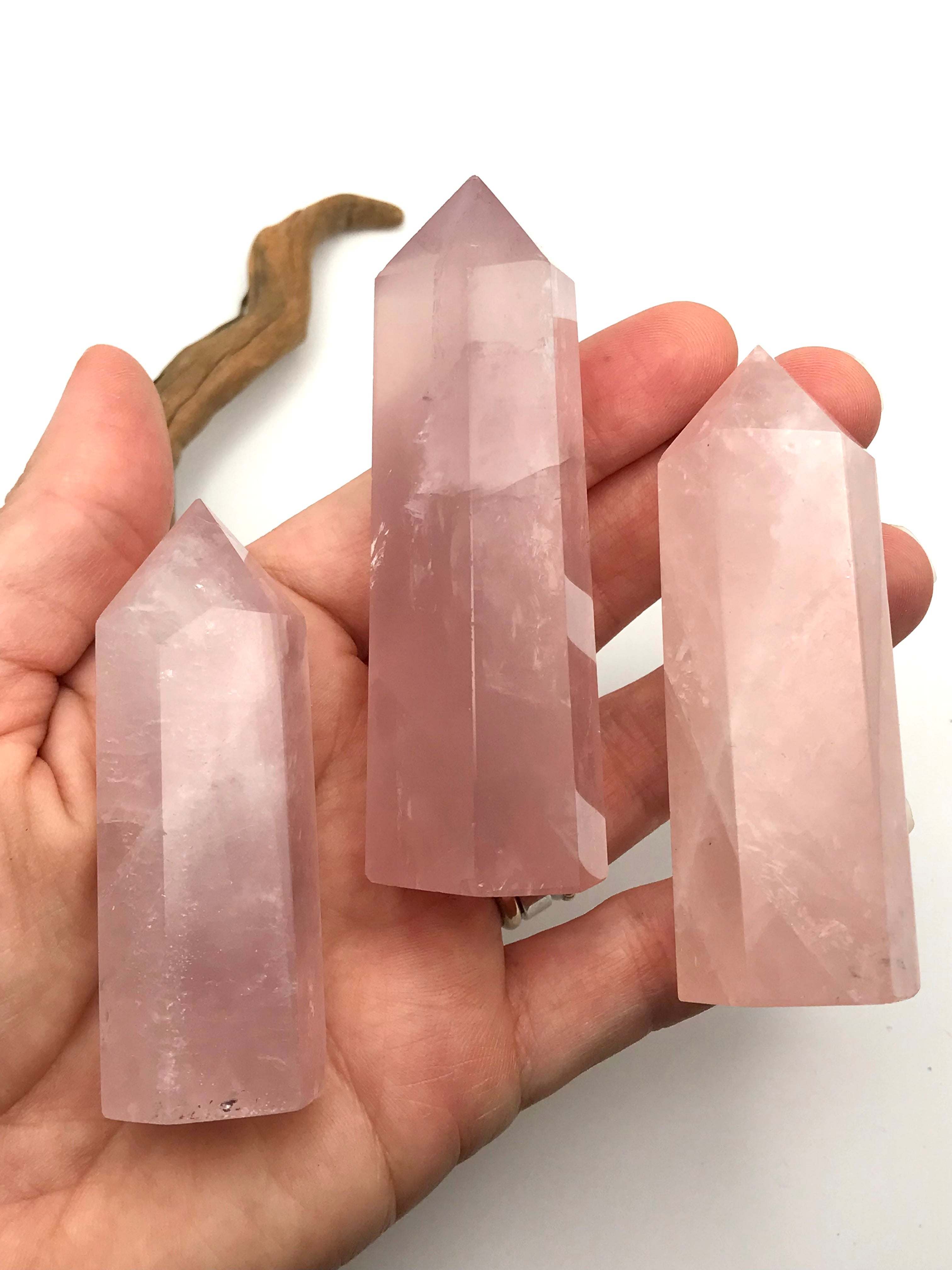 Rose Quartz Crystal Tower