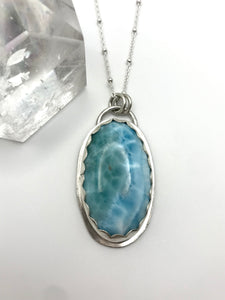 Larimar Ocean Crest Necklace