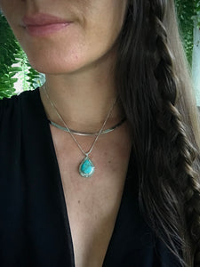 Mohave Turquoise Drop Necklace