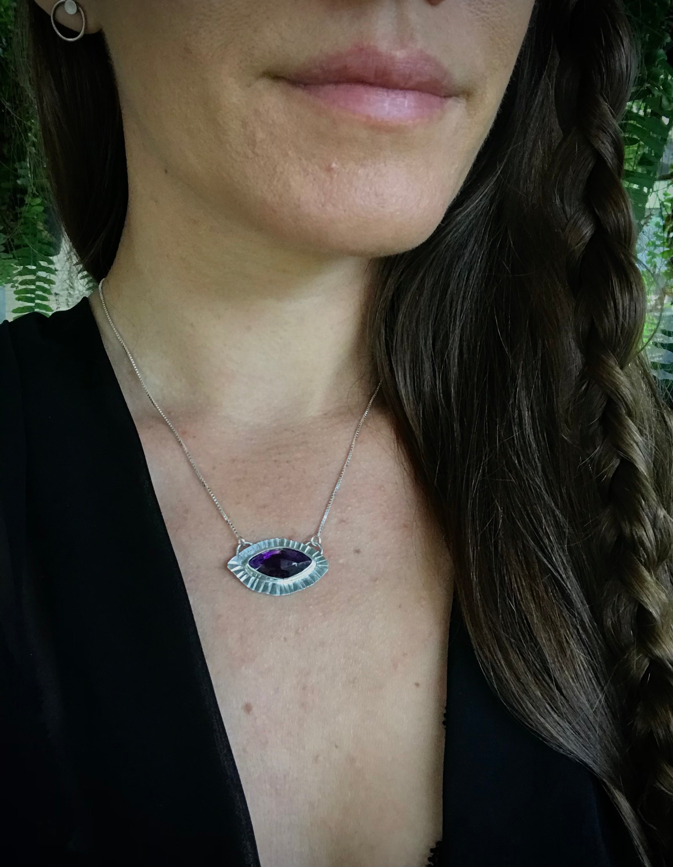 Third Eye Amethyst Necklace