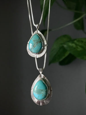 Mohave Turquoise Drop Necklace