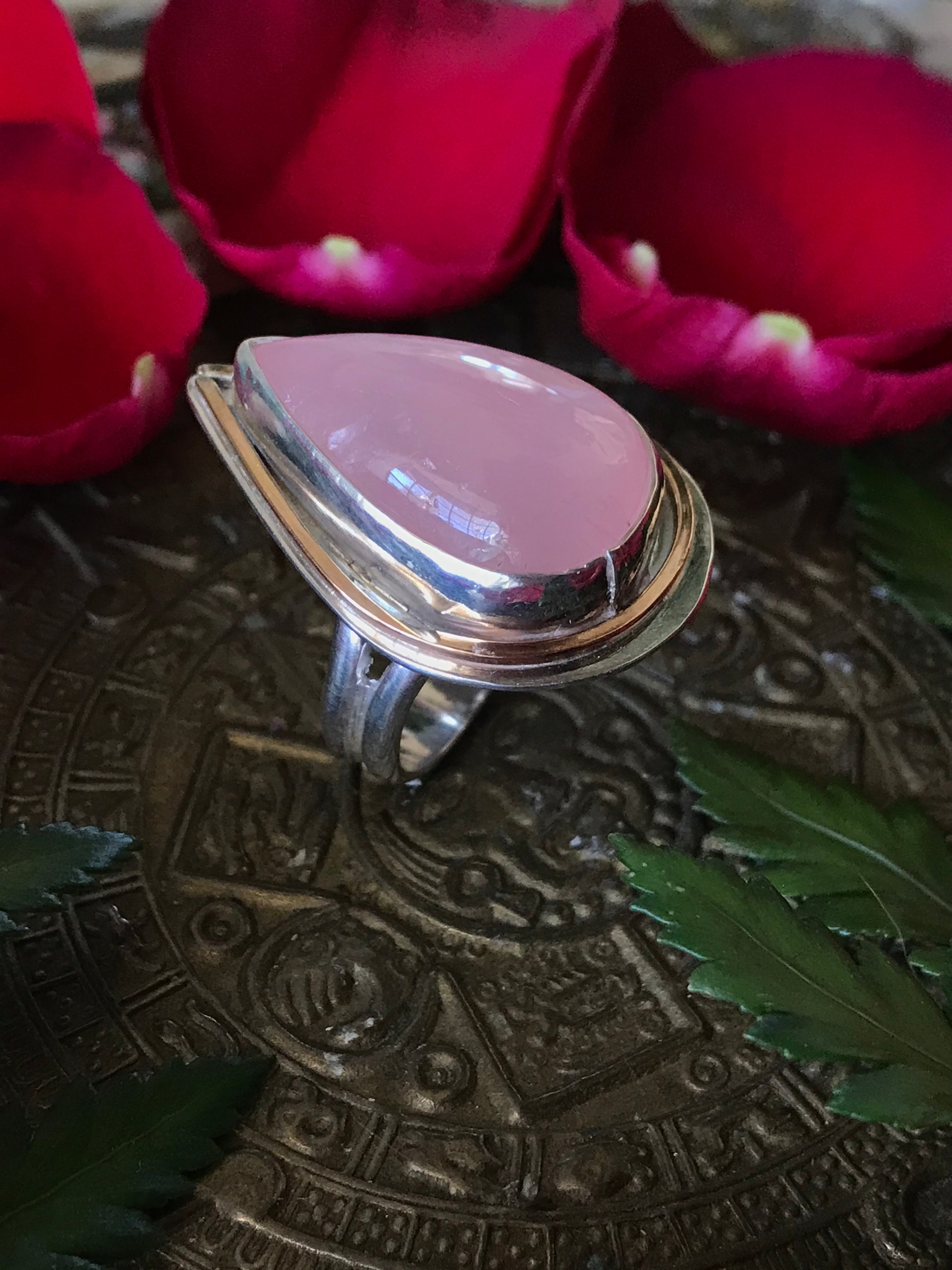 Rose Quartz Glowing Warmth Ring
