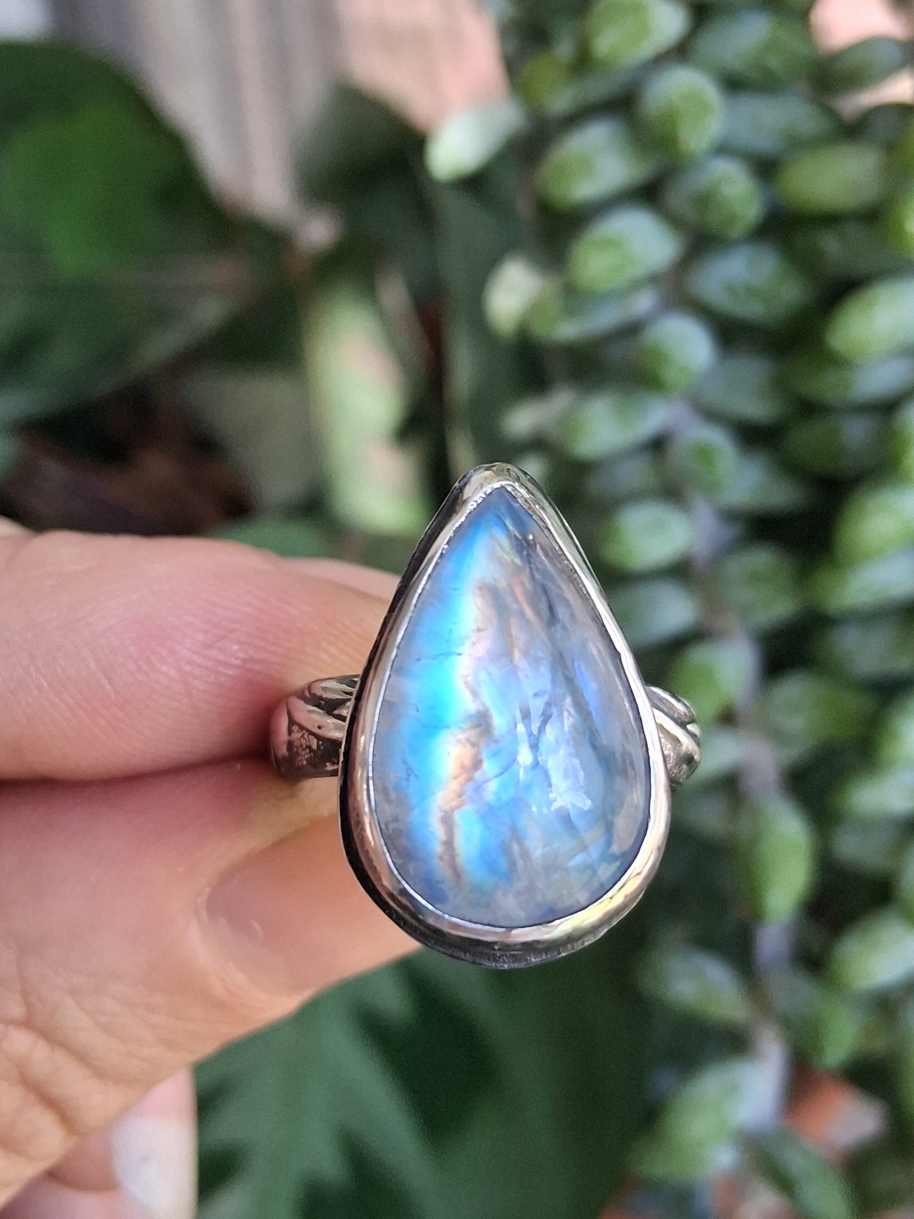 Rainbow Moonstone Galaxy Skies Empower-Ring