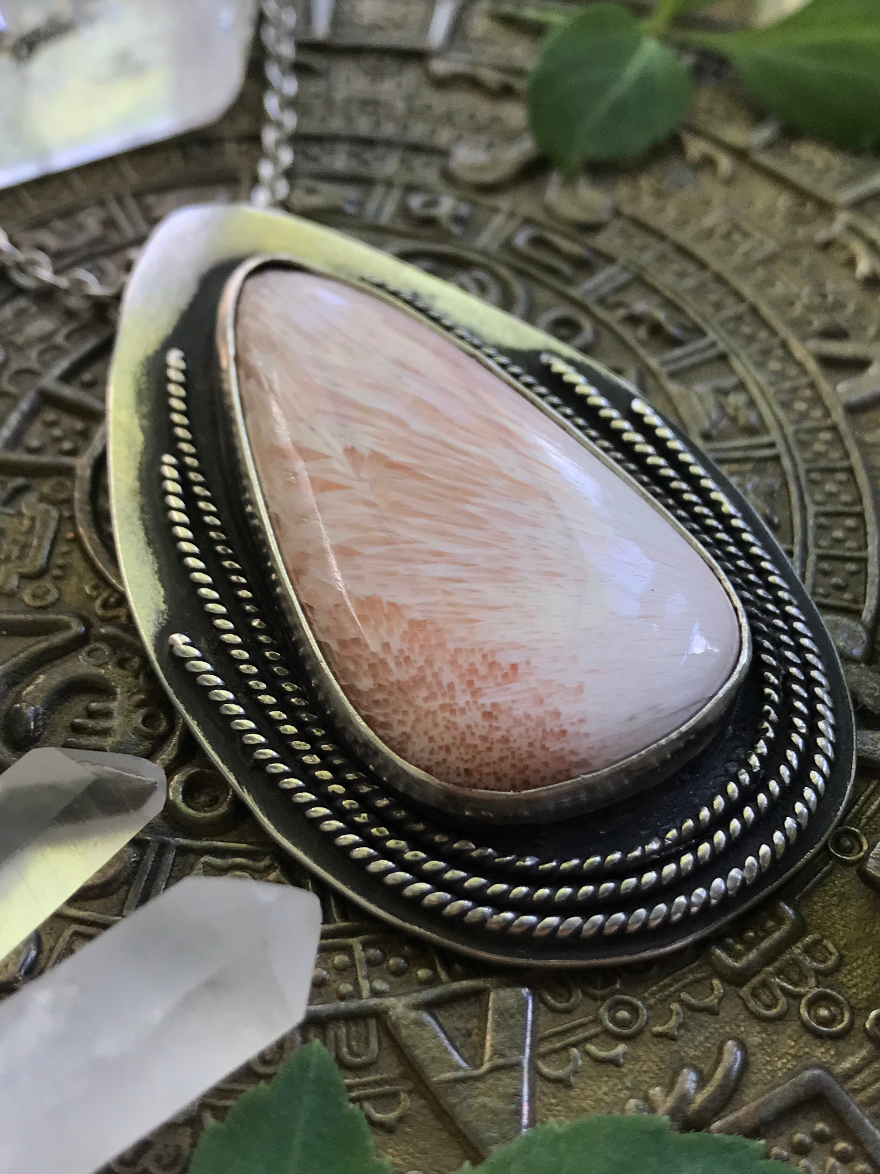 *reserved*Peach Scolecite Wings Envelop