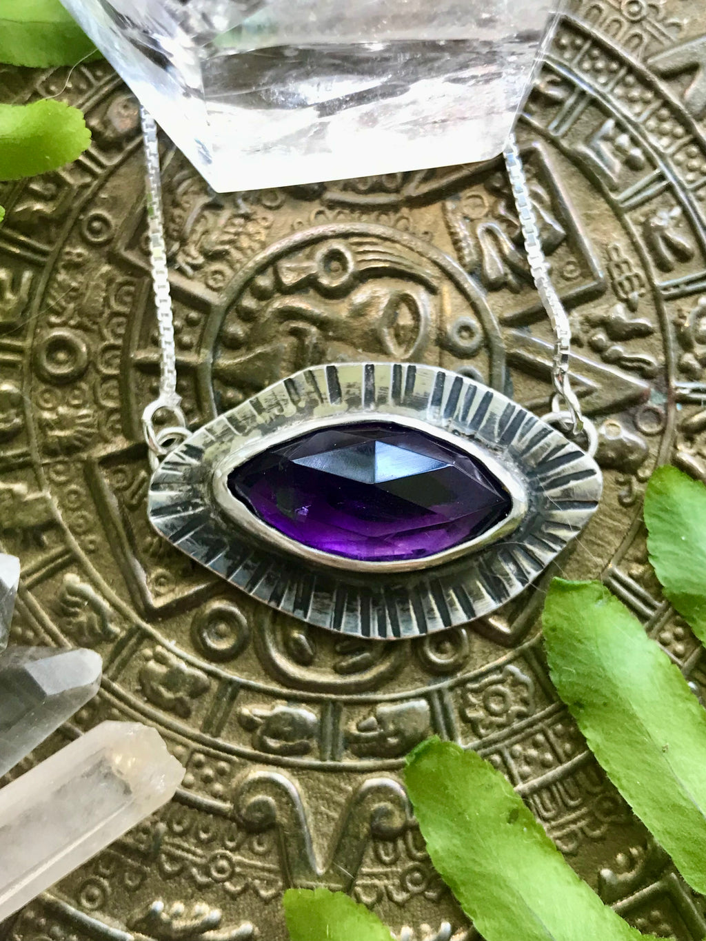 Third Eye Amethyst Necklace *reserved*