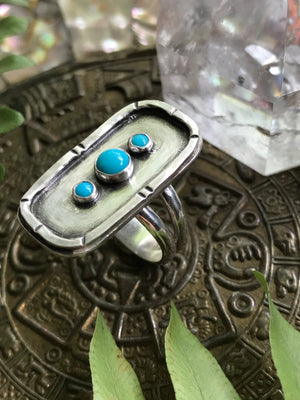 Sleeping Beauty Turquoise Statement Ring