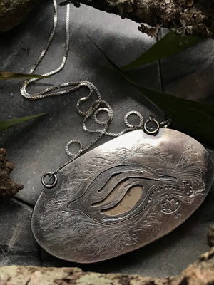 Earth Warrior Shield Necklace : Roots Restore