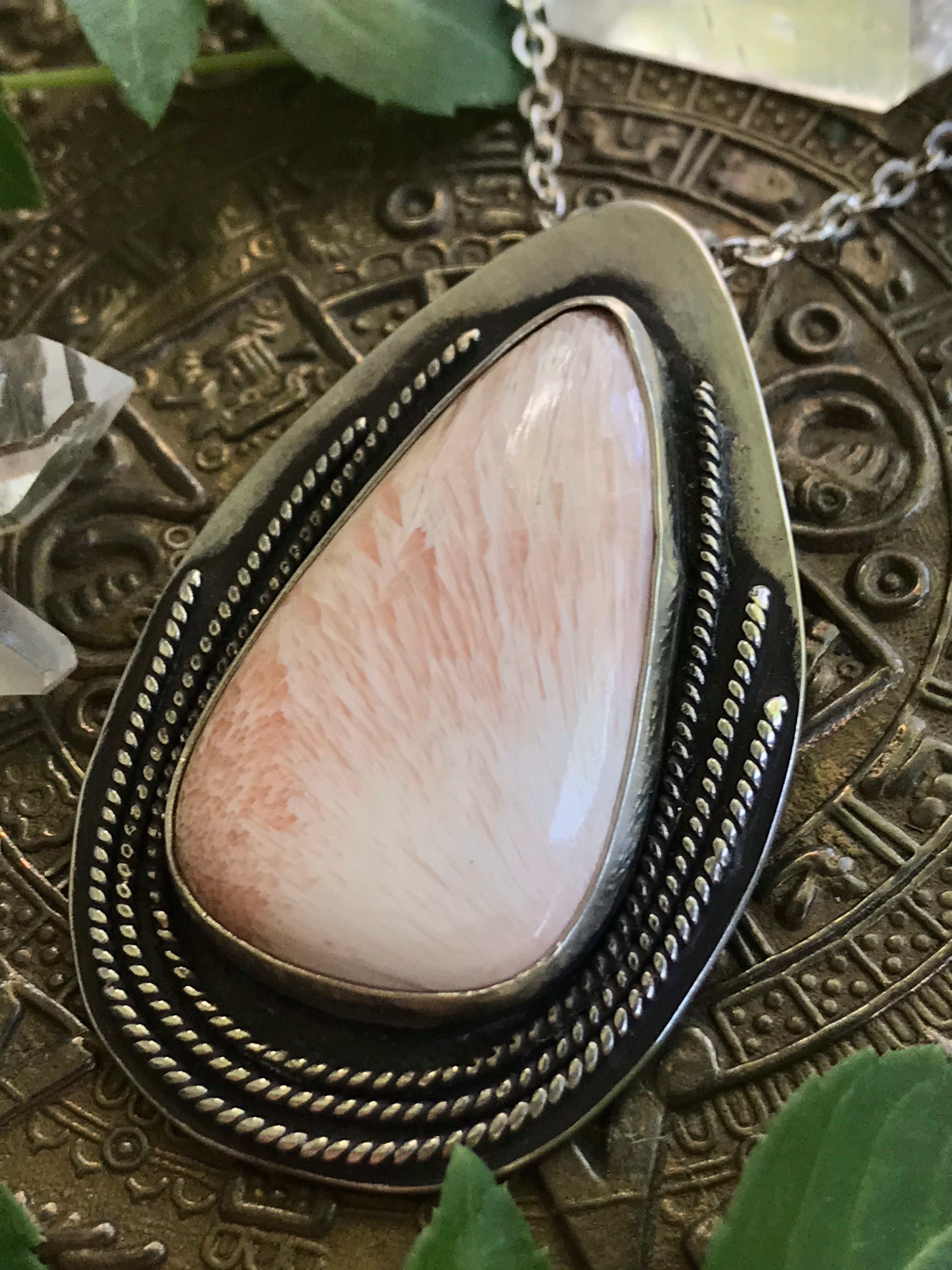 *reserved*Peach Scolecite Wings Envelop
